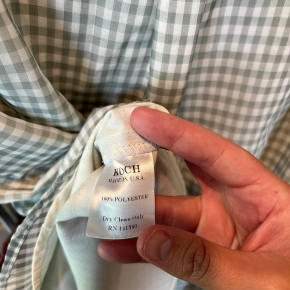 KOCH sleeveless women’s gingham blouse size XS - Picture 5 of 7